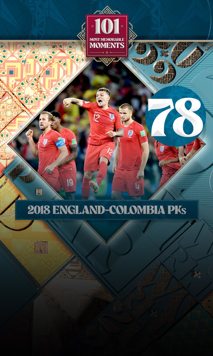 World Cup's 101 Most Memorable Moments: England survive spot kick struggles