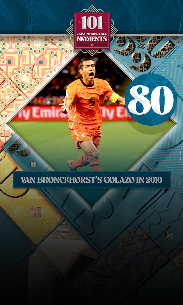 World Cup's 101 Most Memorable Moments: Van Bronckhorst's blast