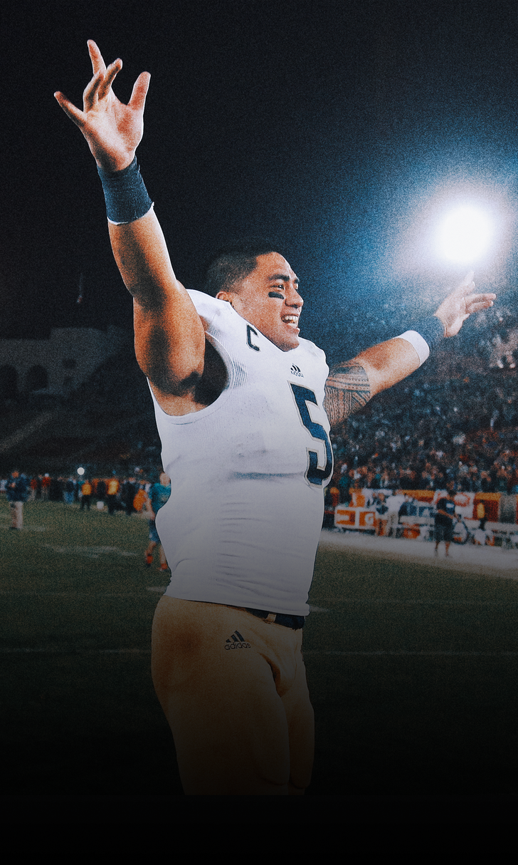 Manti Te'o makes emotional return to Notre Dame campus