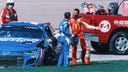 Bubba Wallace suspended one race for intentionally wrecking Kyle Larson