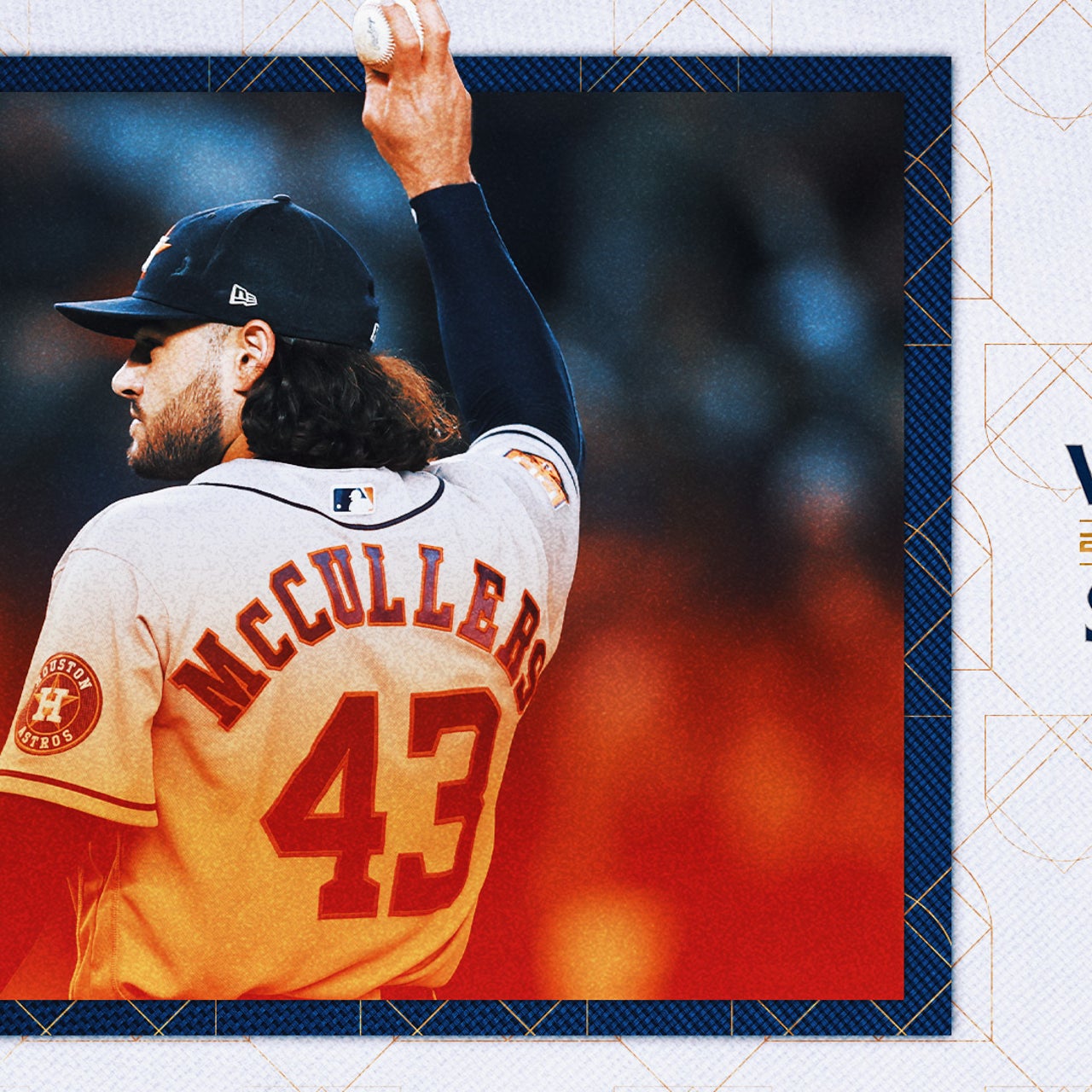 Lance McCullers 2022 World Series Game-Used Jersey- Game 3