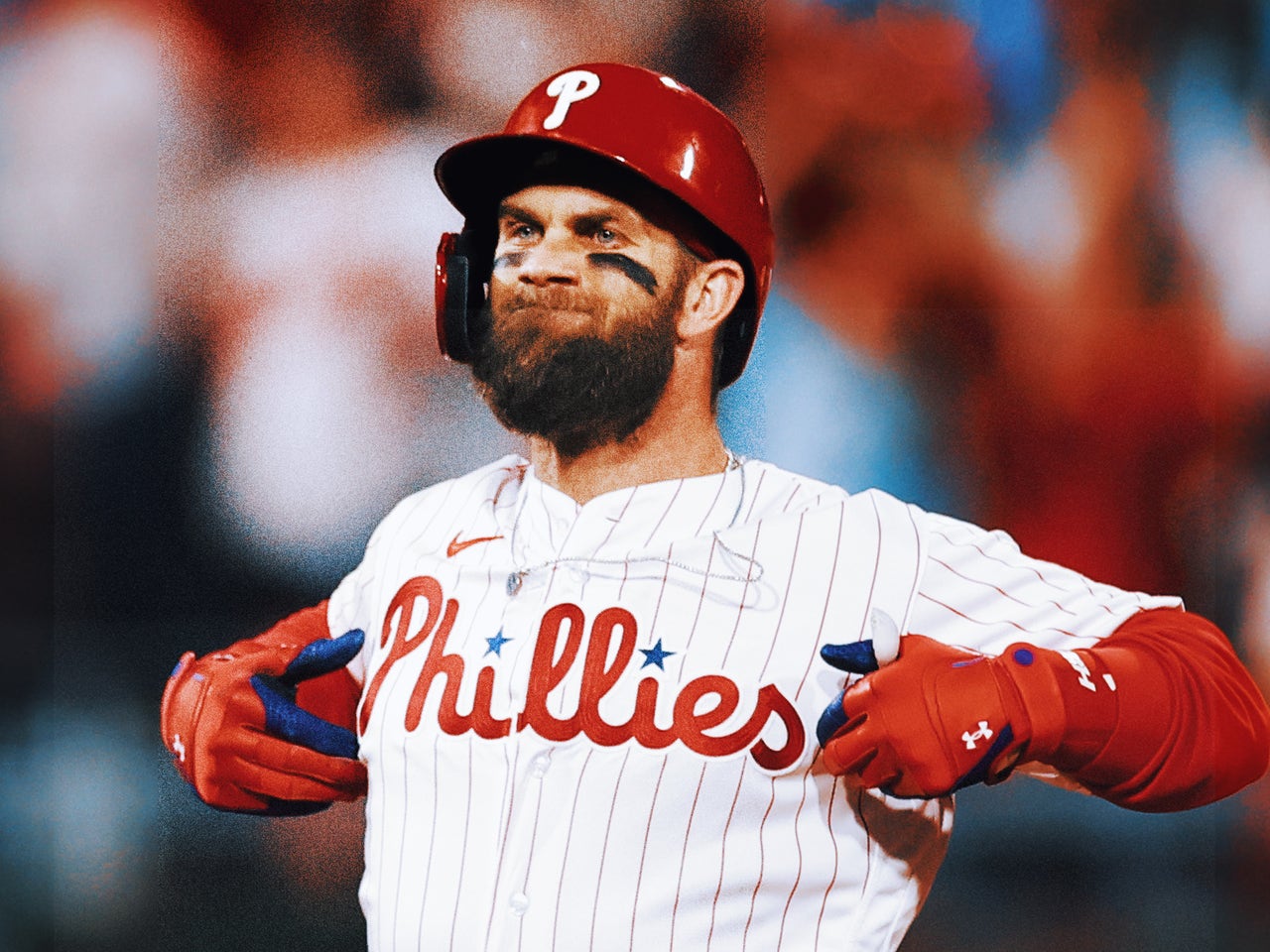 Bryce Harper one year after signing with Phillies