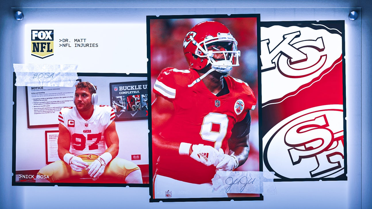 NFL's 5 healthiest, most injured teams; previewing Chiefs-49ers