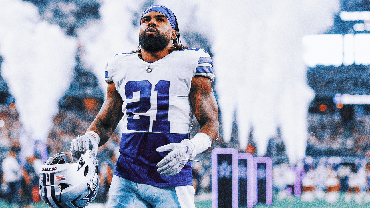 Ezekiel Elliott sidelined with right knee injury, uncertain to play vs. Bears