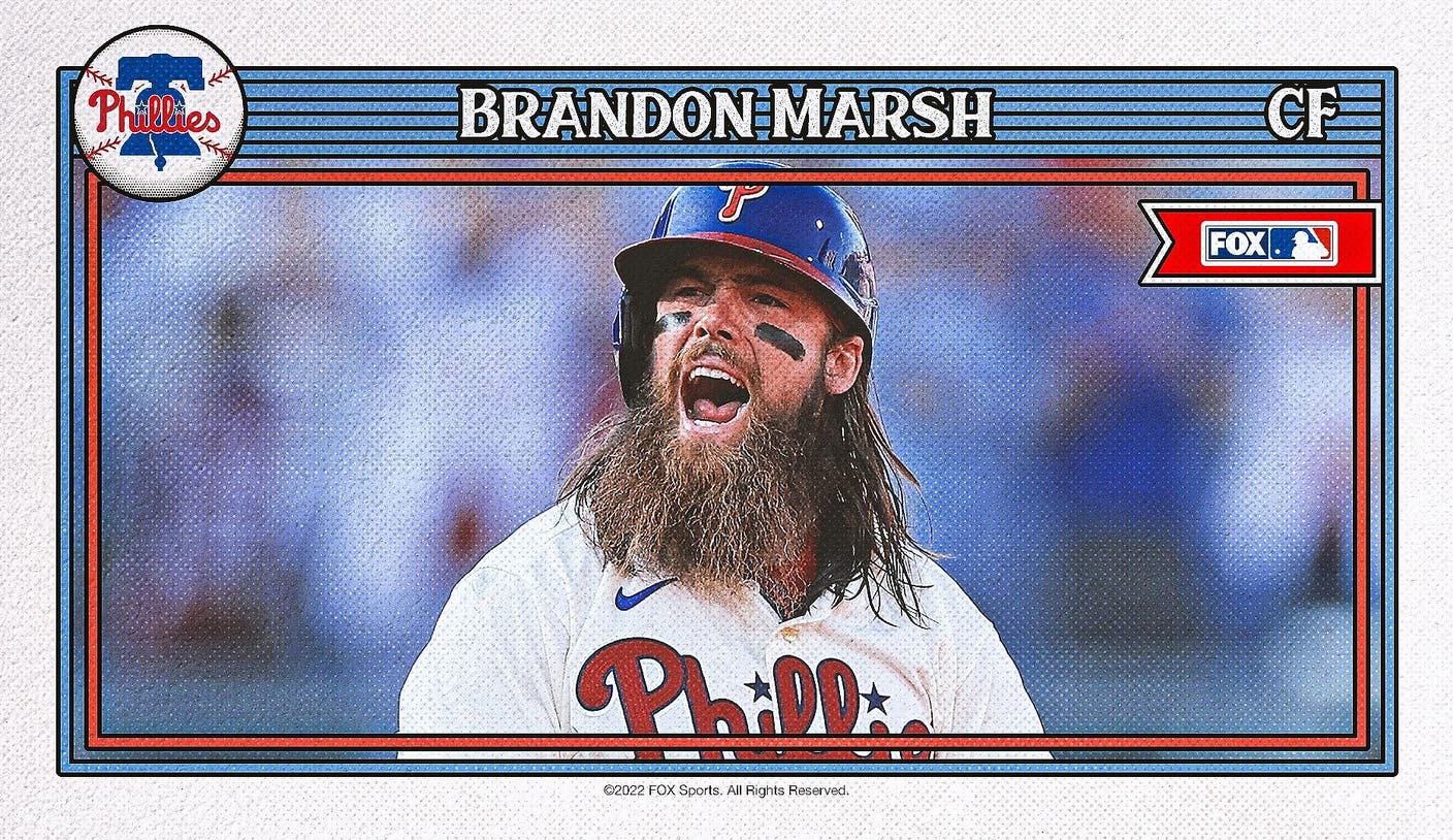 Why Brandon Marsh's wet hair makes him a perfect fit with the