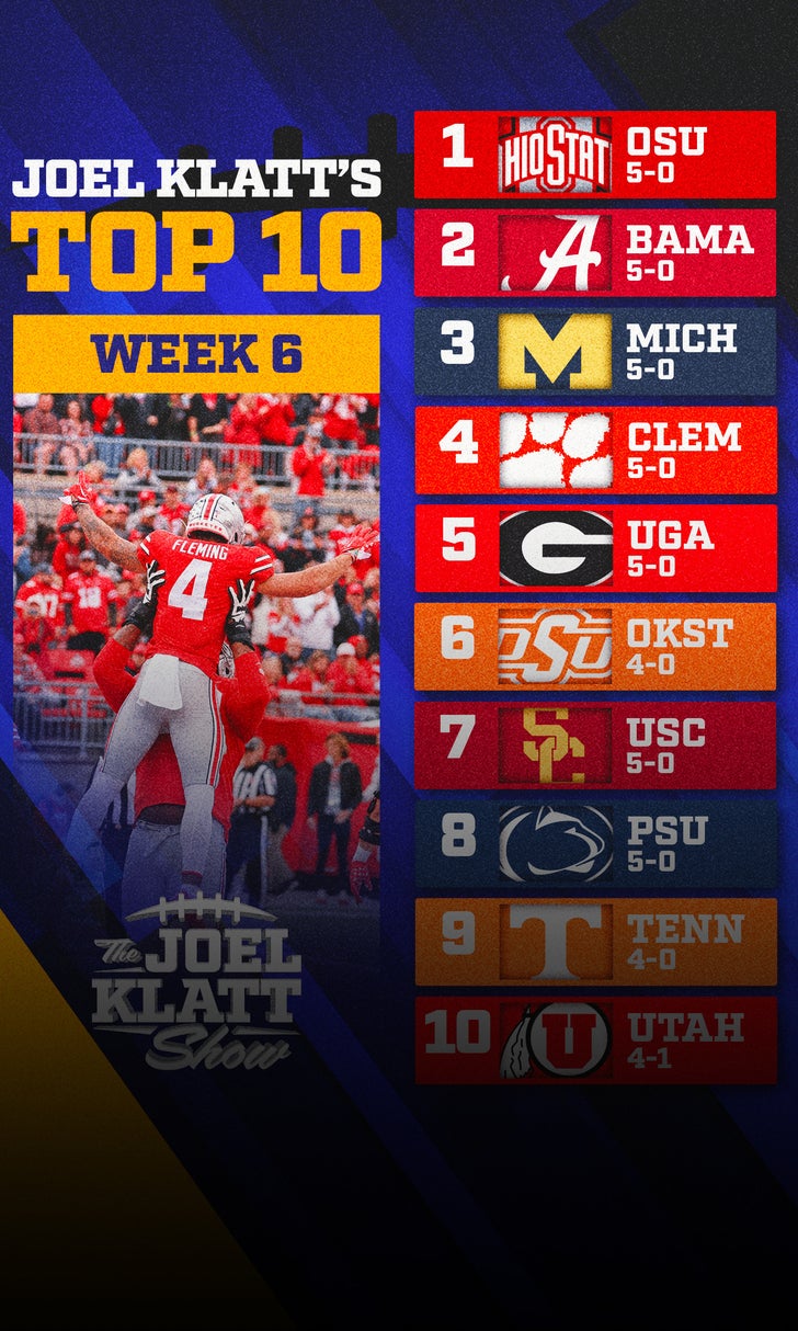 Ohio State takes top spot, Georgia falls in Joel Klatt's top 10 rankings