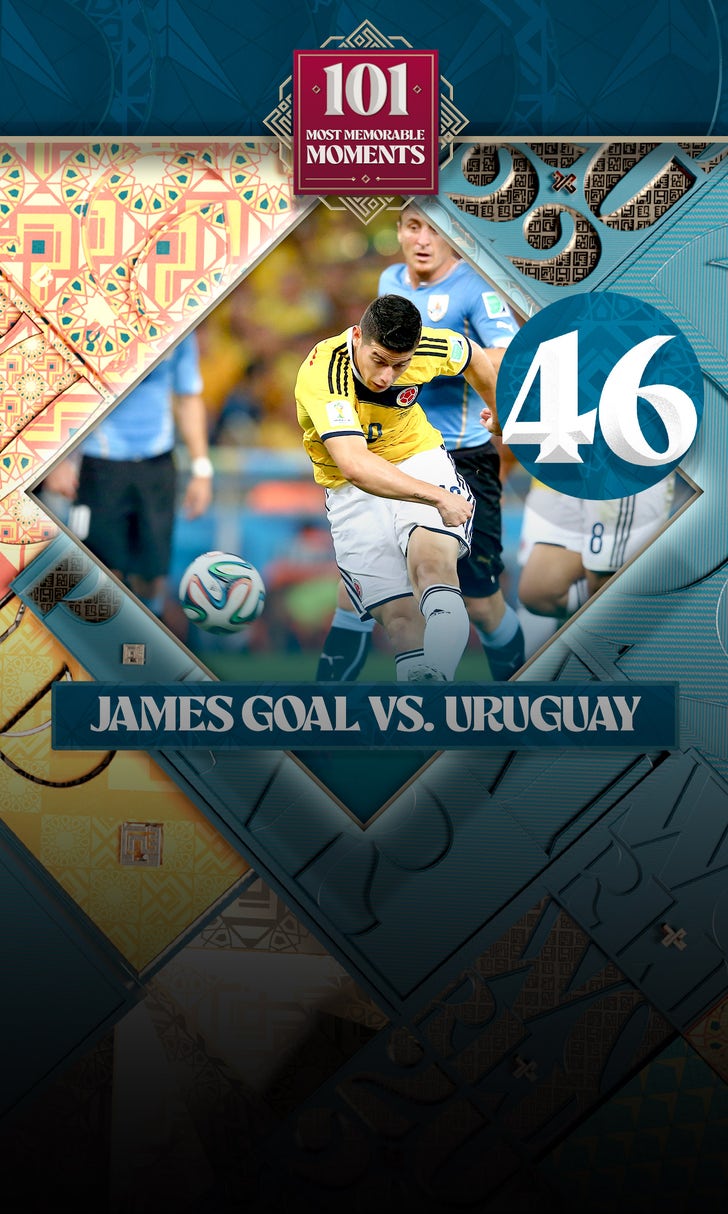 World Cup's 101 Most Memorable Moments: James RodrÃguez's howler vs. Uruguay