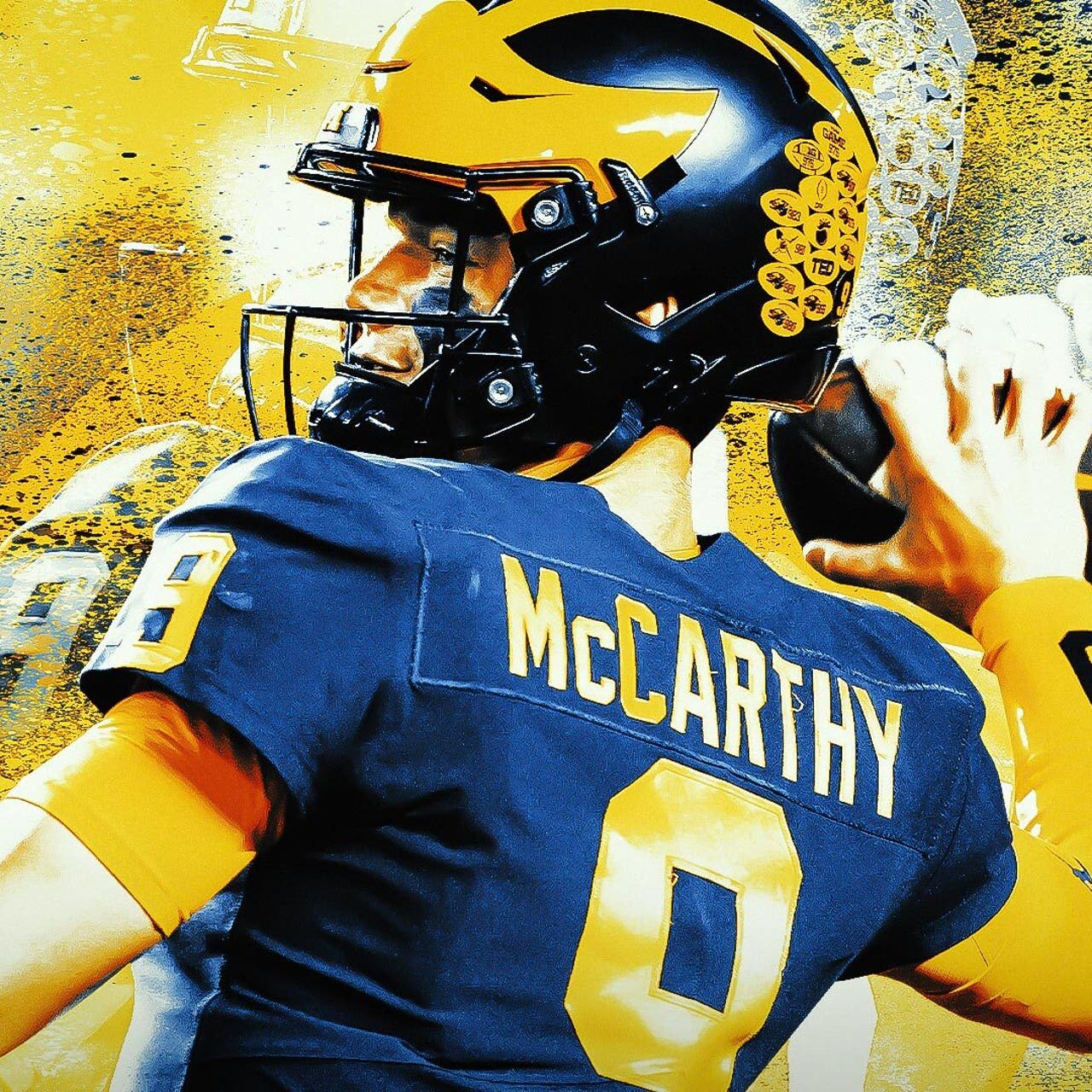 Michigan football QB JJ McCarthy Best photos