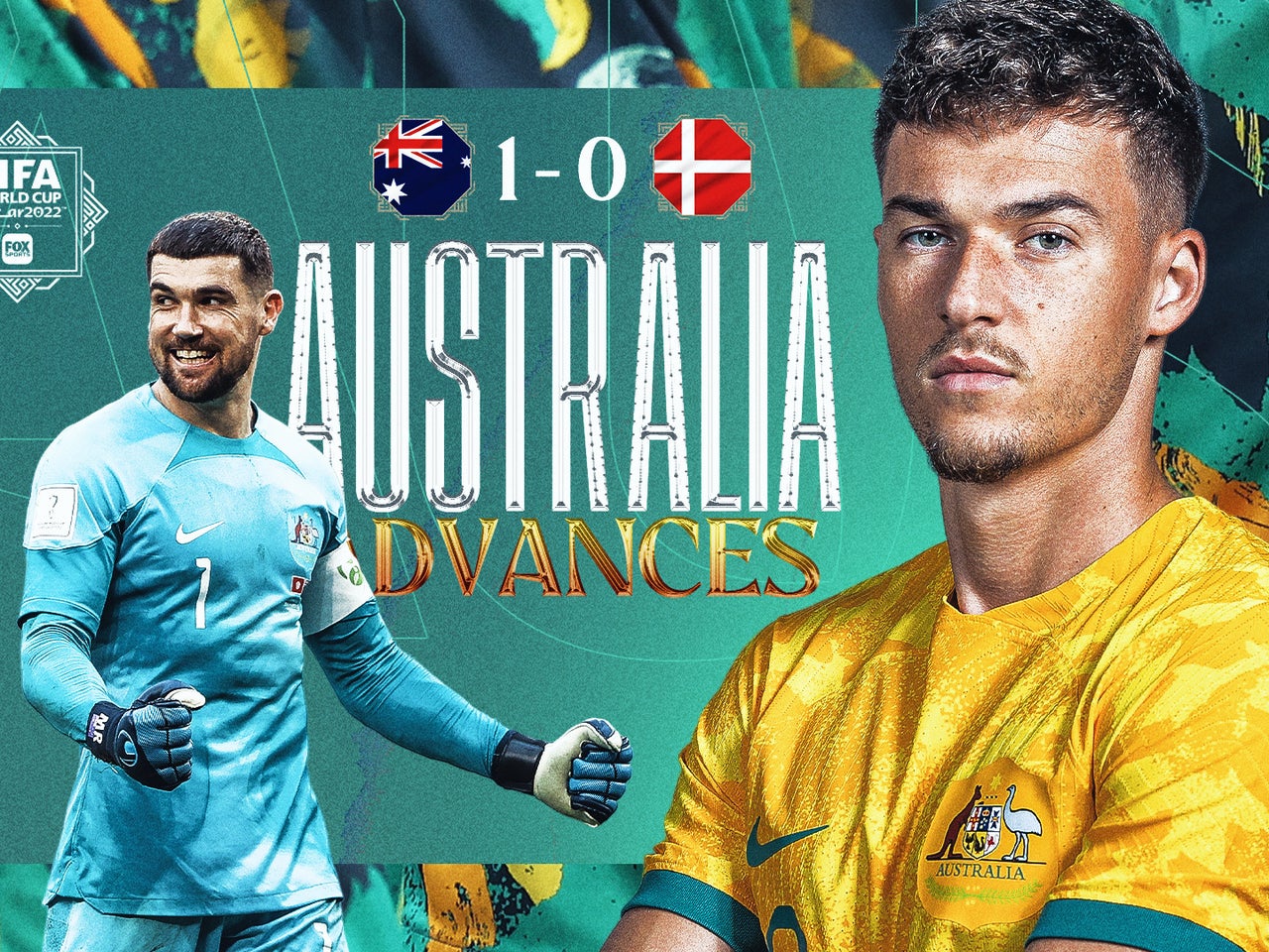 World Cup 2022 highlights Australia defeats Denmark to advance FOX Sports