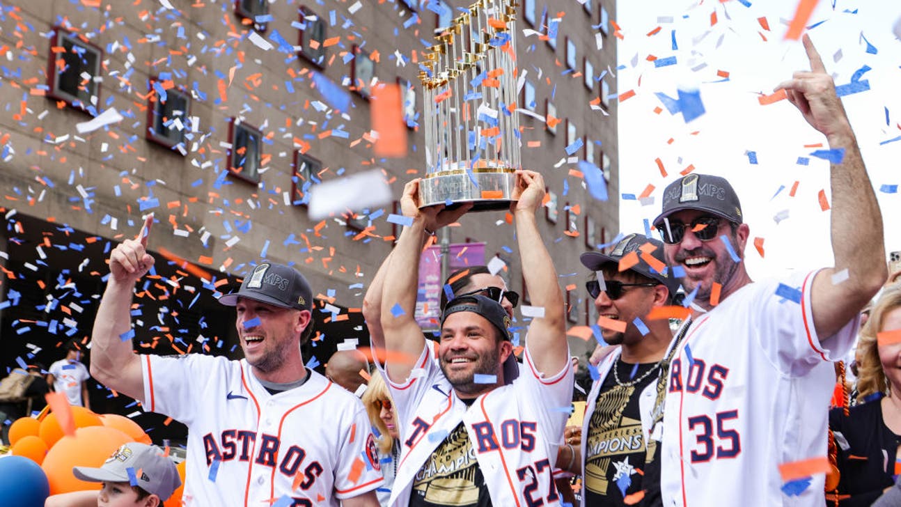 Astros, fans celebrate World Series win with parade