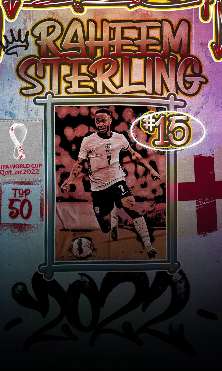 Top 50 players at World Cup 2022, No. 15: Raheem Sterling