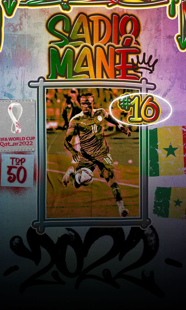 Top 50 players at World Cup 2022, No. 16: Sadio Mané