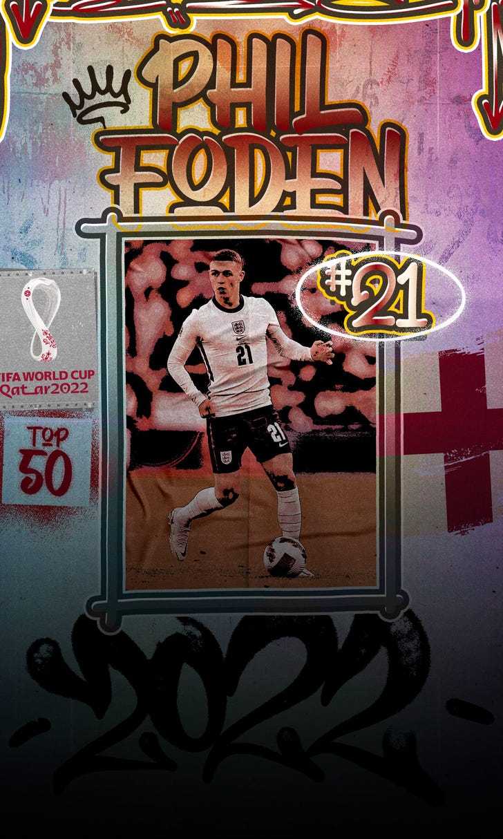 Top 50 players at World Cup 2022, No. 21: Phil Foden