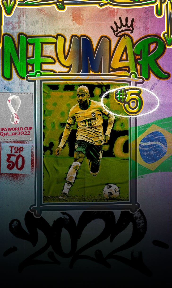 Top 50 players at World Cup 2022, No. 5: Neymar