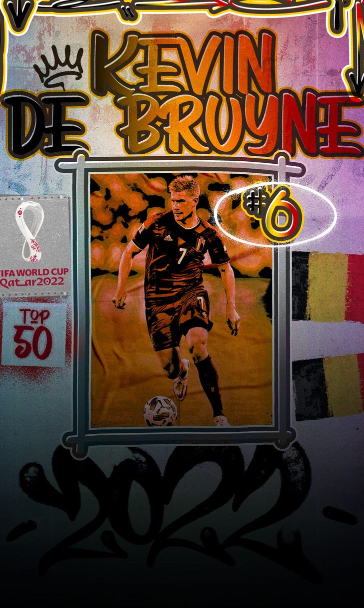 Stu Holden's top 50 players at World Cup 2022, No. 6: Kevin de Bruyne