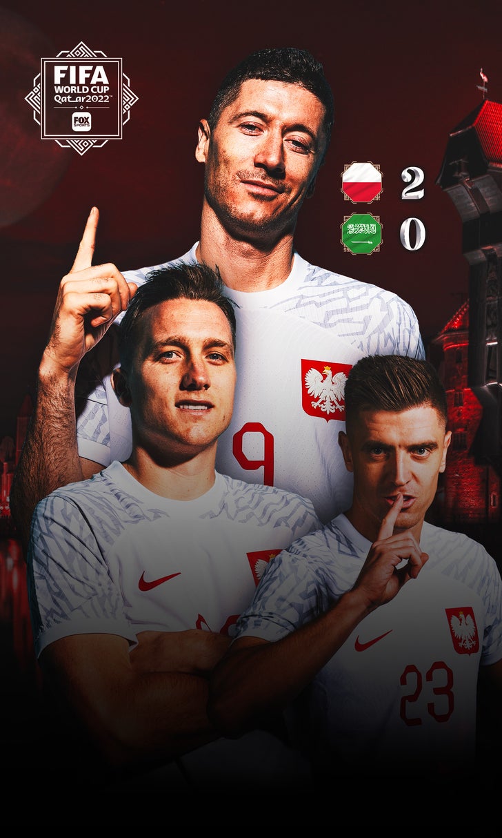 Robert Lewandowski's first World Cup goal lifts Poland over Saudi Arabia