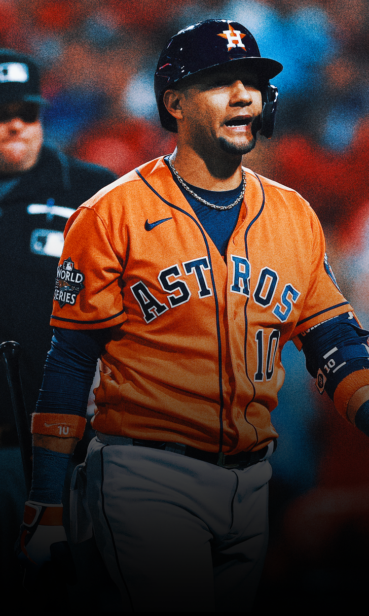 Astros 1B Yuli Gurriel out for remainder of World Series with knee injury