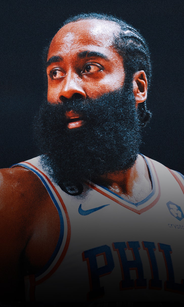 76ers' James Harden out for month with strained foot tendon