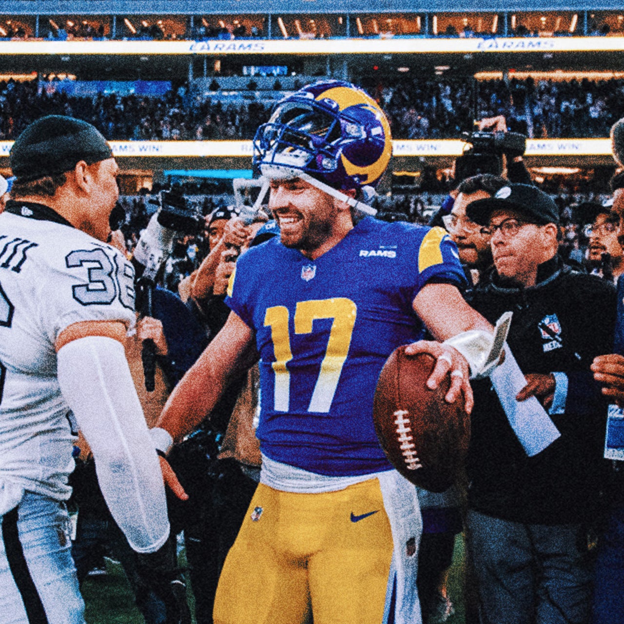 Social media reacts to Baker Mayfield, Rams' wild comeback over Raiders