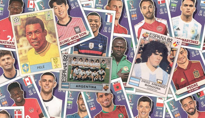 Panini World Cup stickers: The history, the joy, the mullets and more - The  Athletic