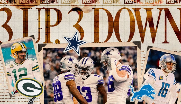 Cowboys' statement win; Packers' playoff hopes still alive; Lions fall  flat: 3 up, 3 down