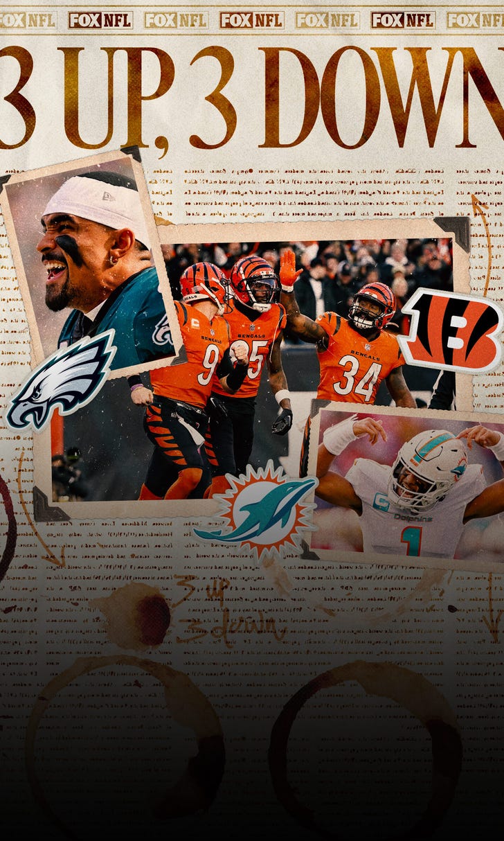 Jalen Hurts makes MVP case; Bengals continue to own Chiefs: 3 up, 3 down