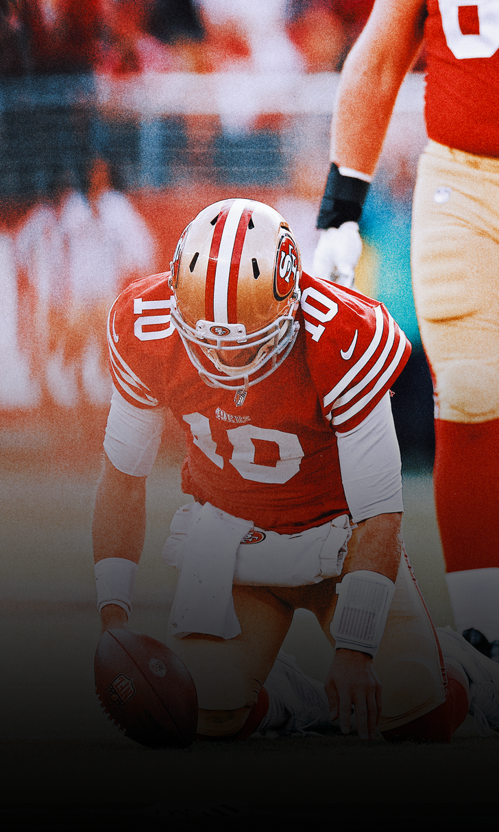 49ers QB Jimmy Garoppolo out for the season with foot injury