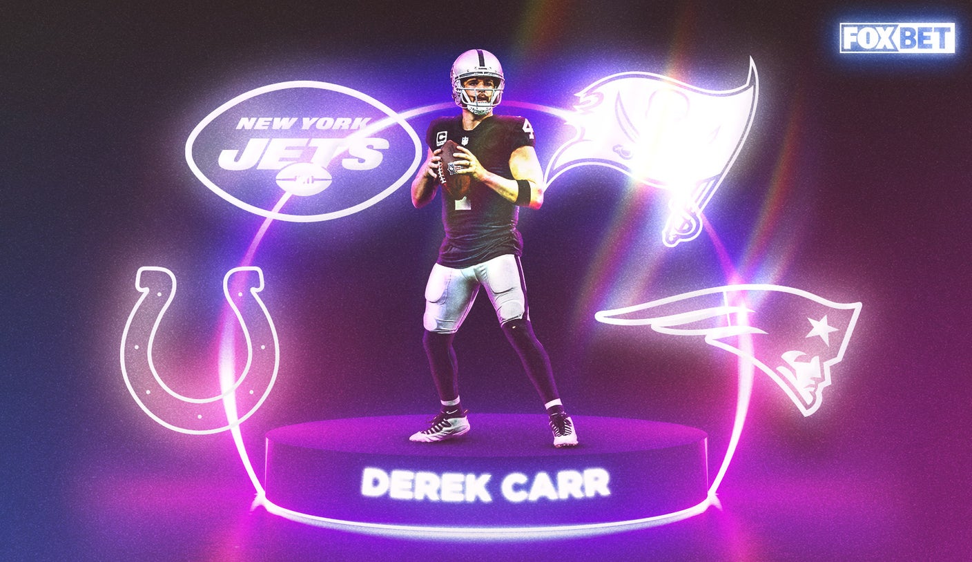 NFL Odds: Lines on Derek Carr's next team, including Colts, Jets, Patriots