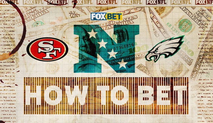 Eagles-49ers NFC title game draws sharp action mostly on 1 side