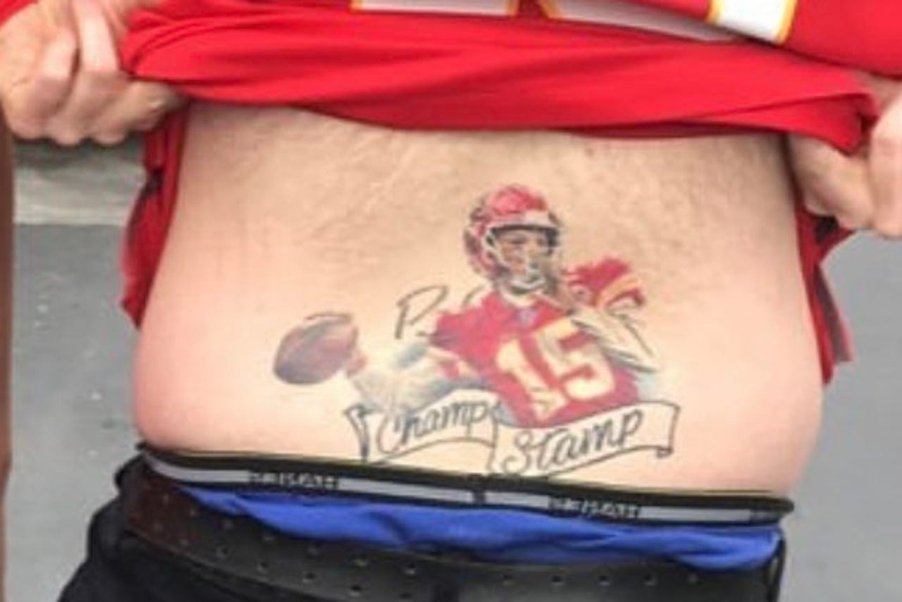 The strange but true story of the Chiefs' goodluck tattoo known as