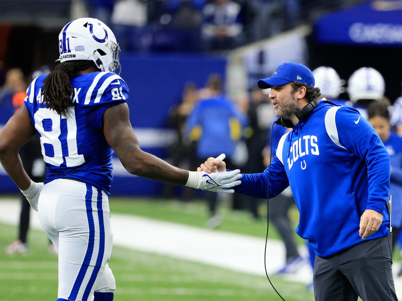 Jeff Saturday Delivers Message to Colts New Head Coach Shane Steichen