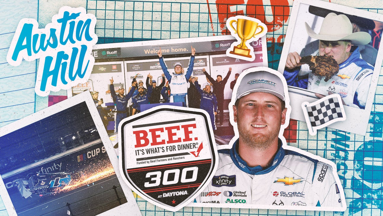 Austin Hill takes Xfinity opener in climactic finish during final-lap crash