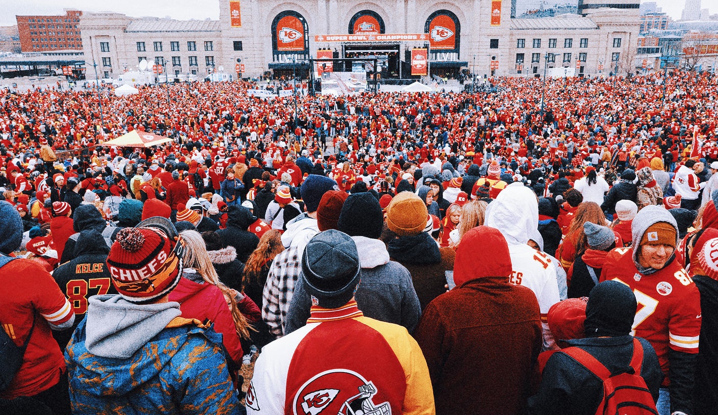 Kansas City Chiefs parade and rally: Super Bowl champions continue their  celebrations through the streets