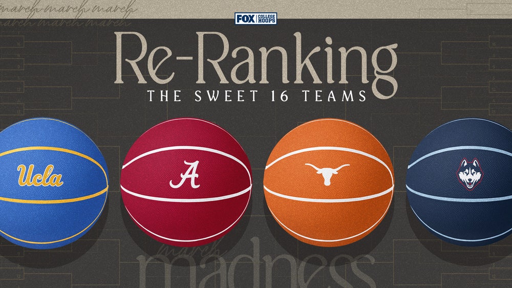 Re-ranking teams still standing in NCAA Tournament Sweet 16 bracket