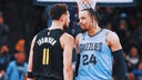 Klay Thompson counts rings out to trash-talking Dillon Brooks in Warriors' loss