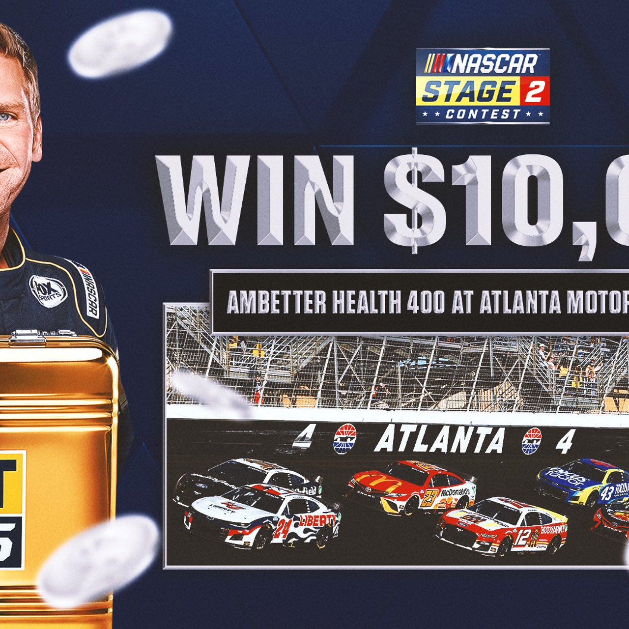 Cash in on $10K playing FOX Bet Super 6 NASCAR contest featuring Atlanta FOX Sports