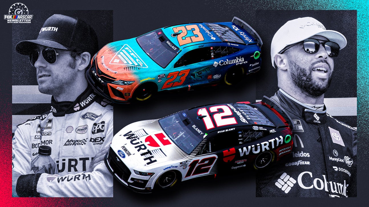 Last-lap wreck at Talladega leaves friends Ryan Blaney and Bubba Wallace frustrated