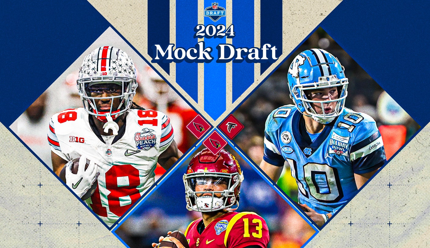 2024 NFL mock draft Could Caleb Williams Marvin Harrison Jr. end