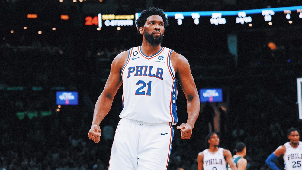 Joel Embiid is back in the post and feasting on the Celtics