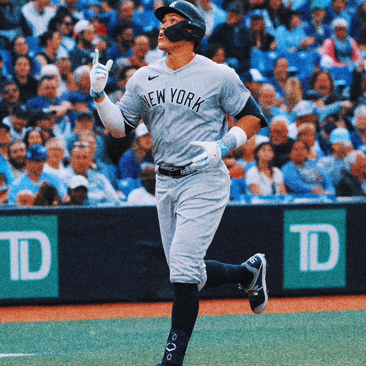 Aaron Judge tells own dugout to knock it off, then knocks it out of the park - Newsday