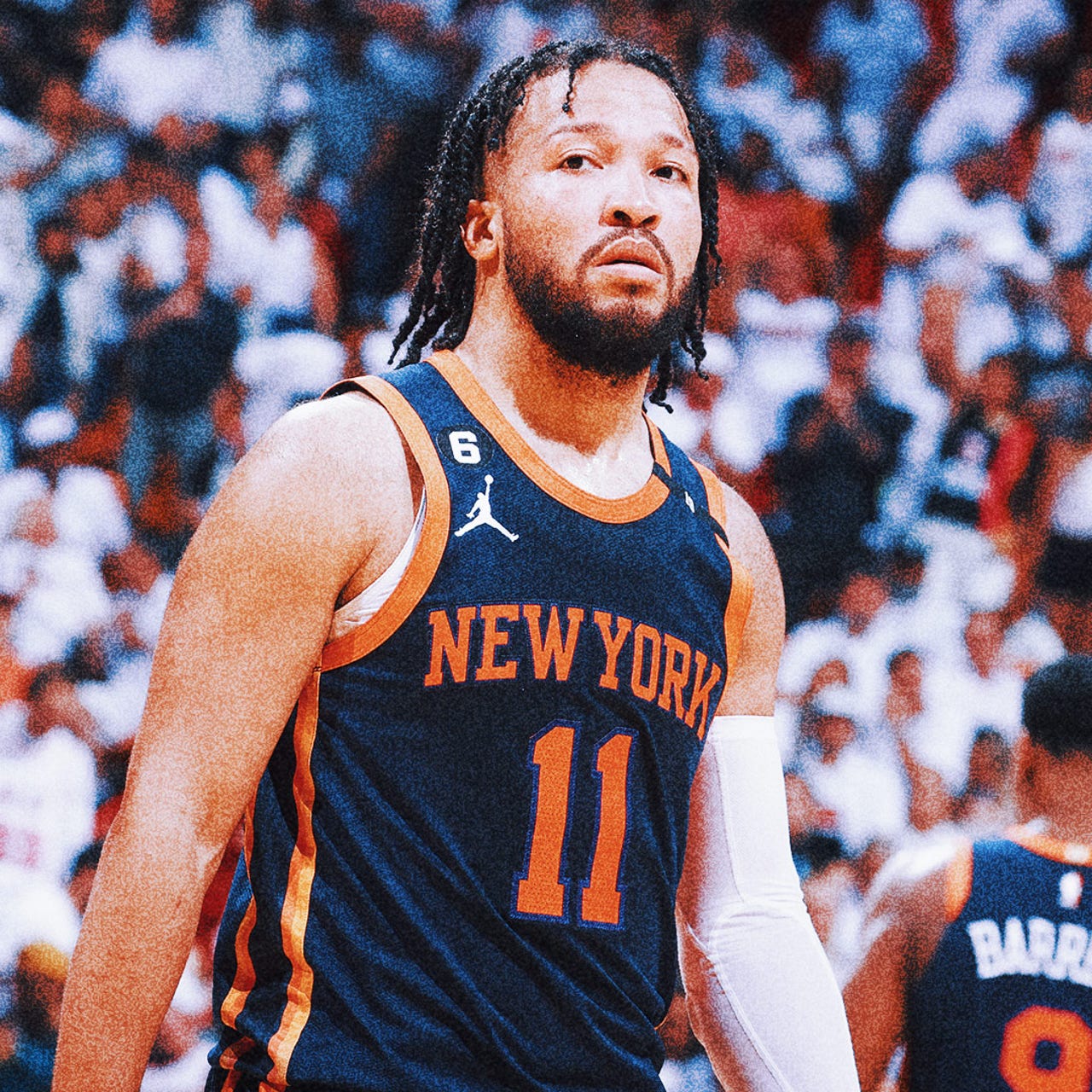 NBA_ Jersey Men New York Knicks''Basketball Julius Randle R.J.