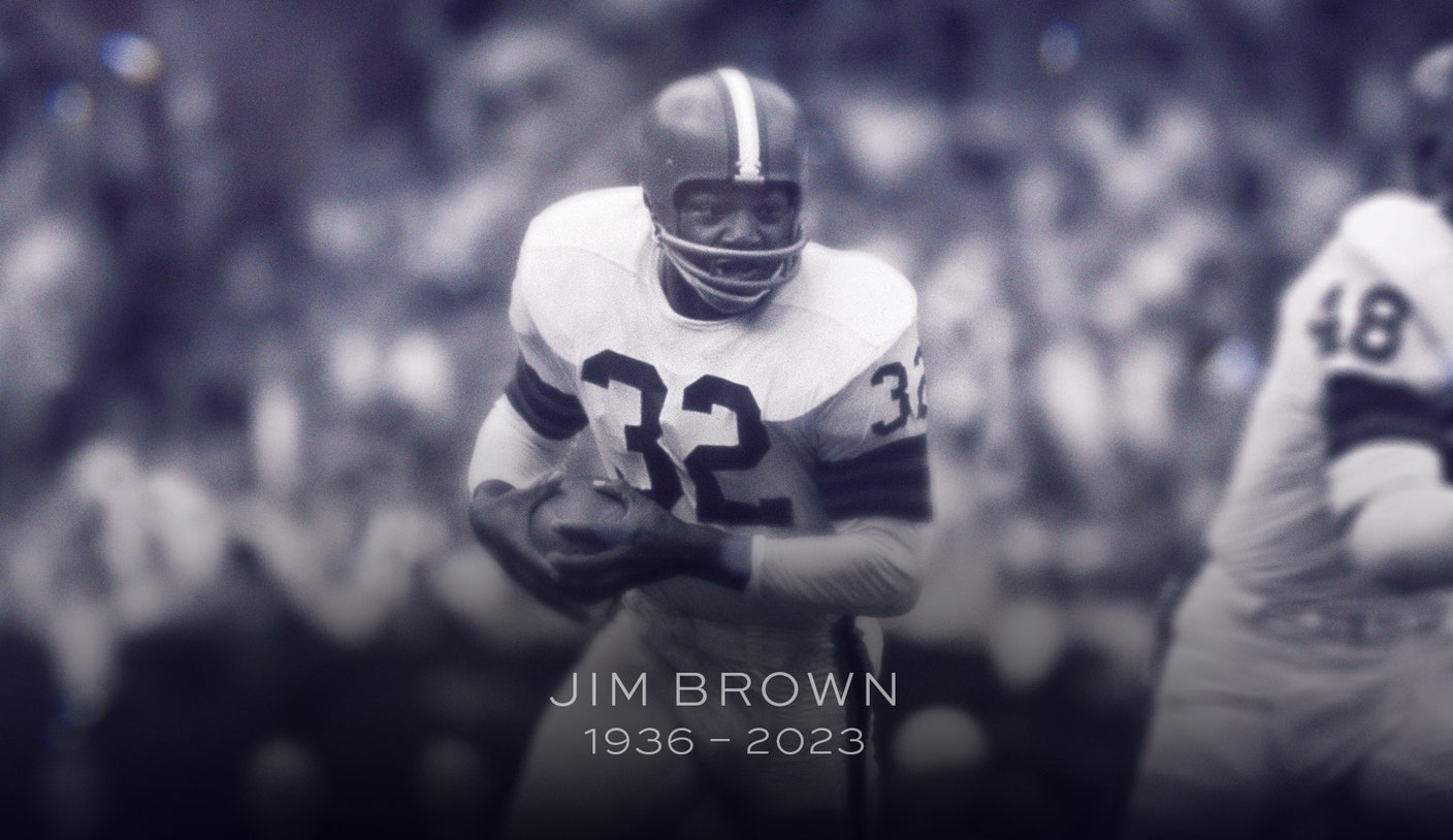 NFL Hall of Fame Cleveland Browns running back Jim Brown has died : NPR