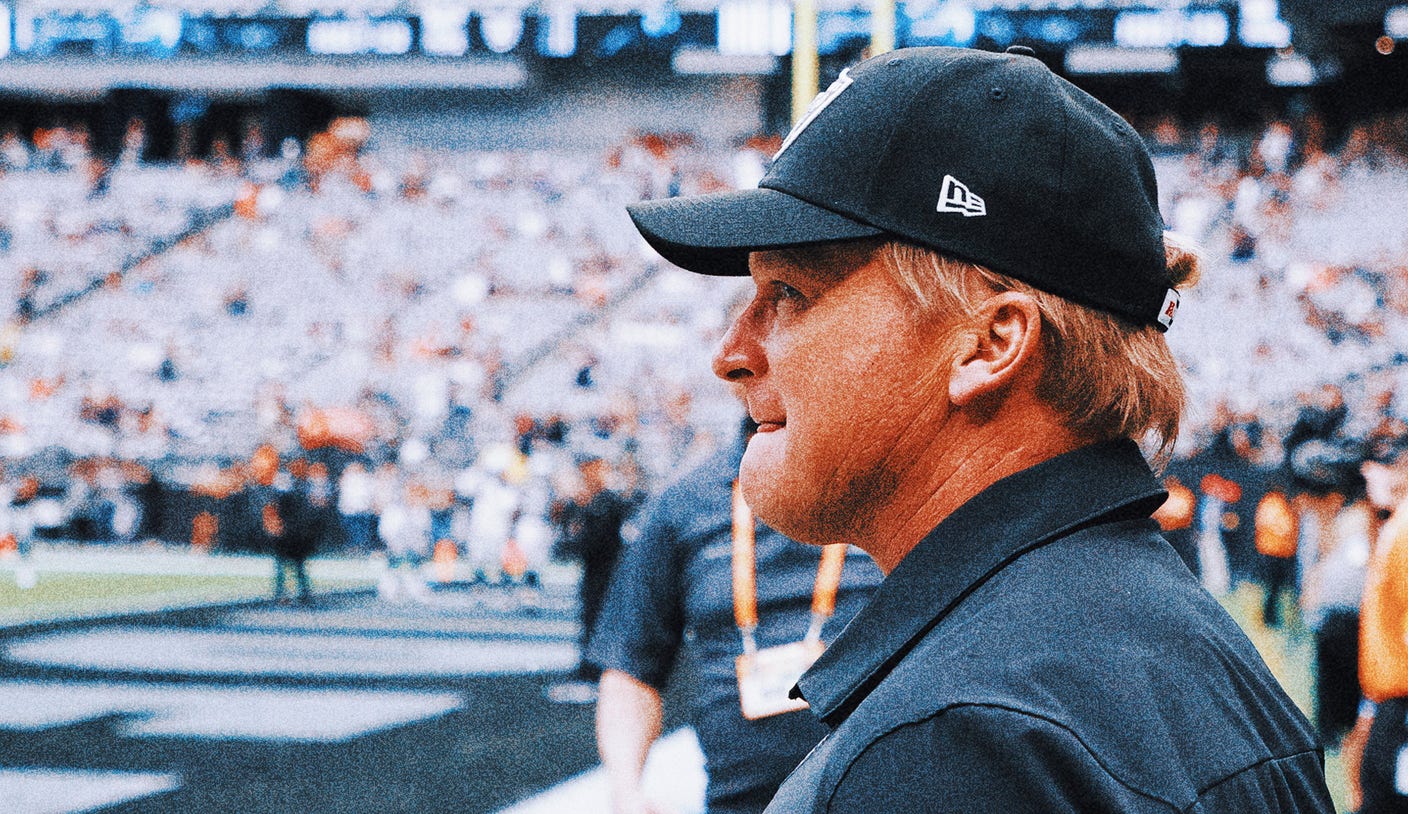 Report: Jon Gruden present for QB Derek Carr’s early work with Saints