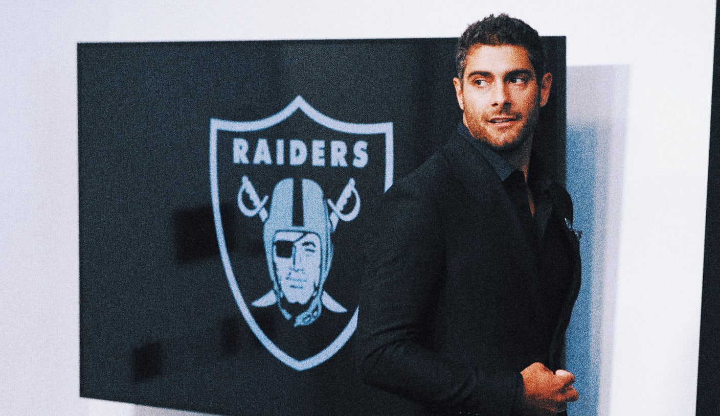 Jimmy Garoppolo is out of Raiders’ OTAs after reported foot surgery in March