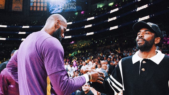 Lakers 'disinterested' in signing Kyrie Irving despite courtside appearance