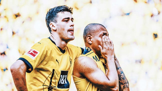 Dortmund players stunned after letting Bundesliga title get away
