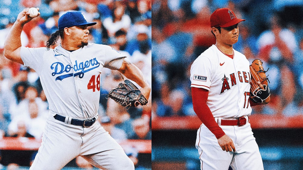 Dodgers’ beleaguered bullpen outlasts Shohei Ohtani in pitching duel