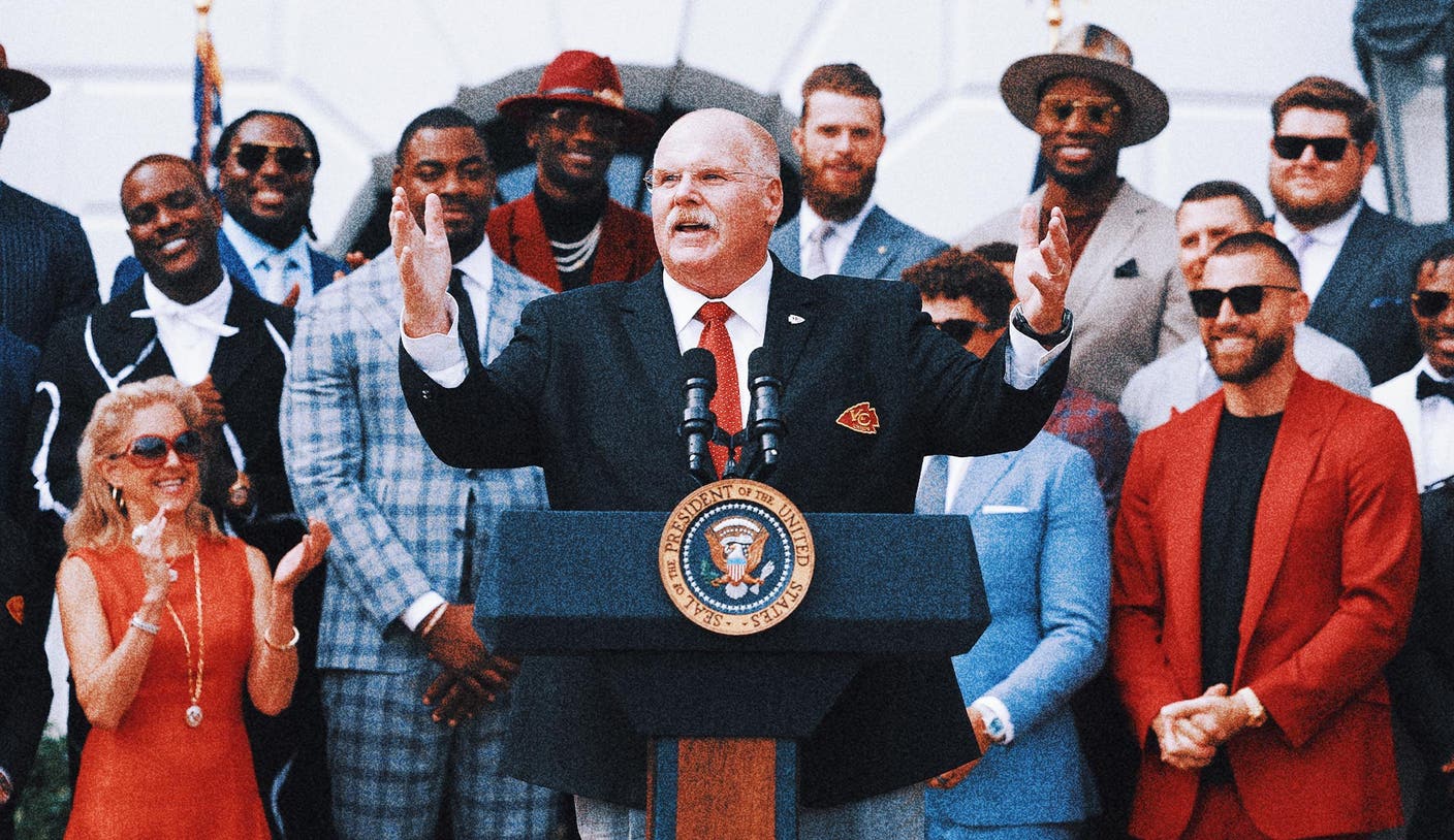 Andy Reid hilariously details the White House’s menu following Chiefs visit