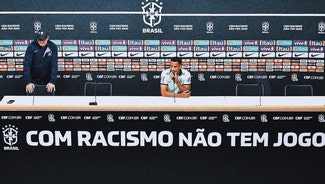 Next Story Image: Vinícius and Brazil teammates wear black shirts in stand against racism