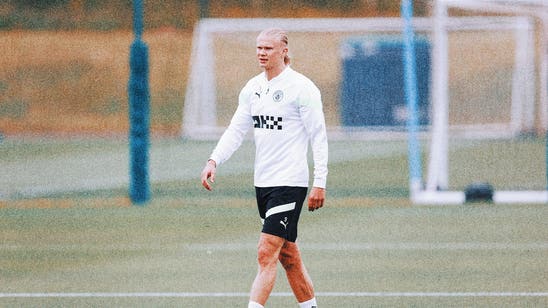 Reports that Erling Haaland is unhappy at Man City dismissed by Pep Guardiola